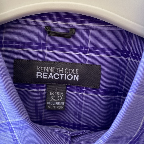 Set of 3 Men’s long sleeve dress shirts- Sz Lg 16-16 1/2 / 32/33 sleeve - Picture 3 of 12